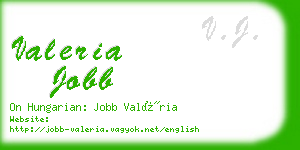 valeria jobb business card